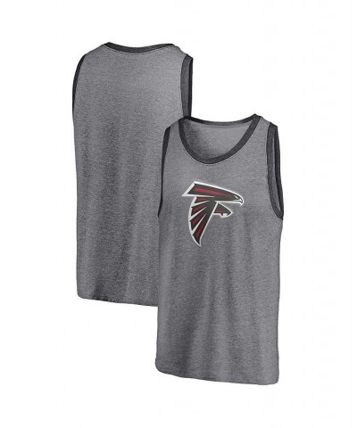 Men's Branded Heathered Gray and Heathered Charcoal Atlanta Falcons Famous Tri-Blend Tank Top $21.19 T-Shirts