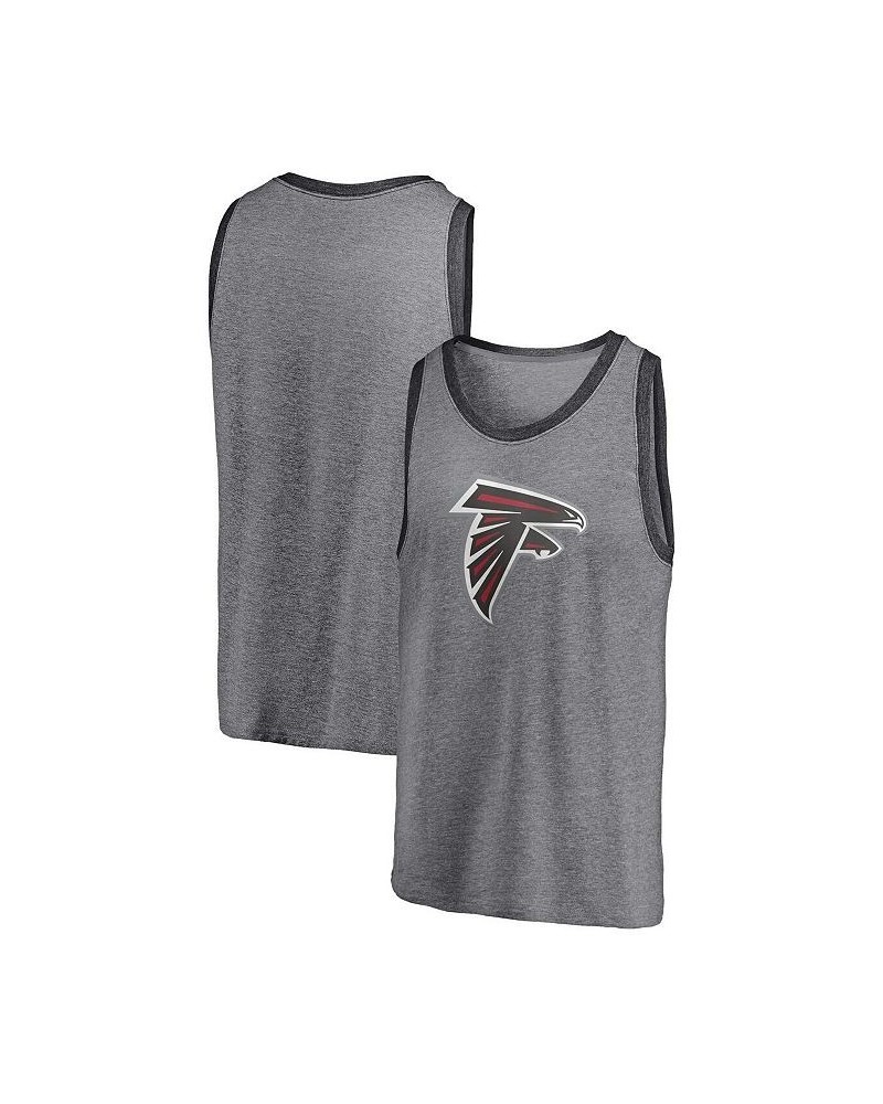 Men's Branded Heathered Gray and Heathered Charcoal Atlanta Falcons Famous Tri-Blend Tank Top $21.19 T-Shirts