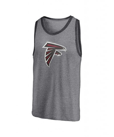 Men's Branded Heathered Gray and Heathered Charcoal Atlanta Falcons Famous Tri-Blend Tank Top $21.19 T-Shirts