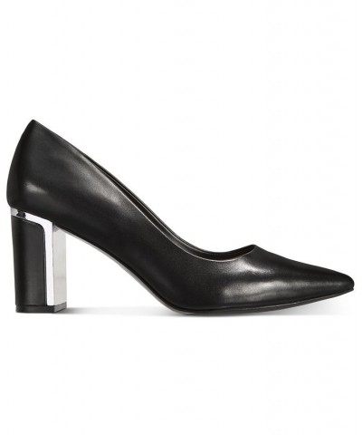 Women's Step N' Flex Jensonn Block-Heel Pumps Black $36.70 Shoes