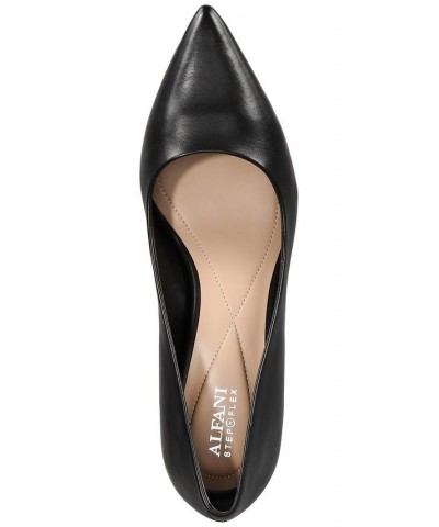 Women's Step N' Flex Jensonn Block-Heel Pumps Black $36.70 Shoes