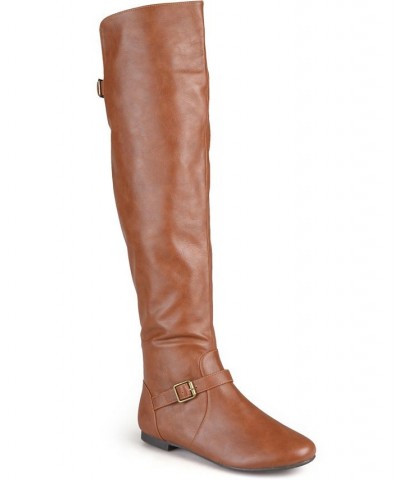 Women's Wide Calf Loft Boot Brown $52.80 Shoes