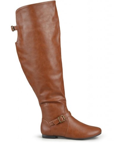 Women's Wide Calf Loft Boot Brown $52.80 Shoes