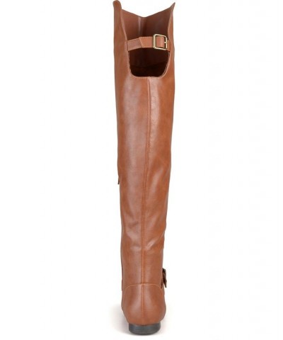 Women's Wide Calf Loft Boot Brown $52.80 Shoes