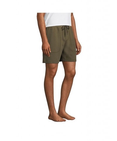 Men's Waffle Pajama Shorts PD03 $29.23 Pajama