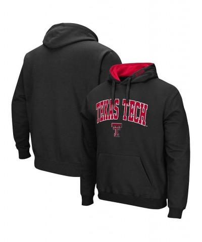 Men's Black Texas Tech Red Raiders Arch & Logo 3.0 Pullover Hoodie $31.19 Sweatshirt