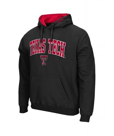 Men's Black Texas Tech Red Raiders Arch & Logo 3.0 Pullover Hoodie $31.19 Sweatshirt