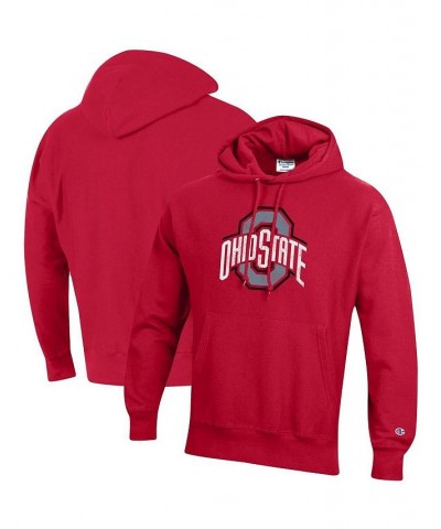 Men's Scarlet Ohio State Buckeyes Vault Logo Reverse Weave Pullover Hoodie $41.80 Sweatshirt