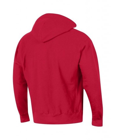 Men's Scarlet Ohio State Buckeyes Vault Logo Reverse Weave Pullover Hoodie $41.80 Sweatshirt