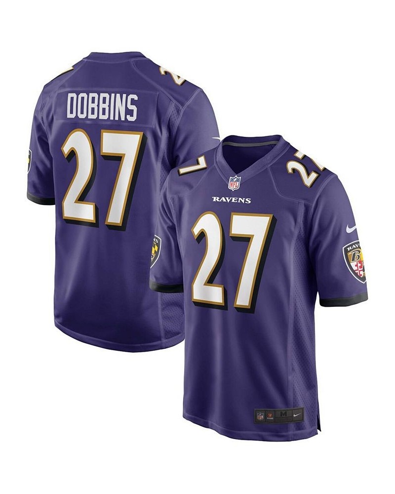 Men's J.K. Dobbins Purple Baltimore Ravens Game Jersey $44.80 Jersey