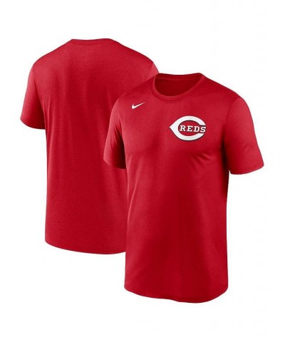 Men's Red Cincinnati Reds Wordmark Legend Performance Big and Tall T-shirt $26.49 T-Shirts