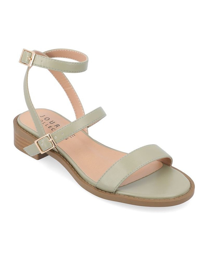 Women's Gigie Strappy Sandal Green $39.60 Shoes