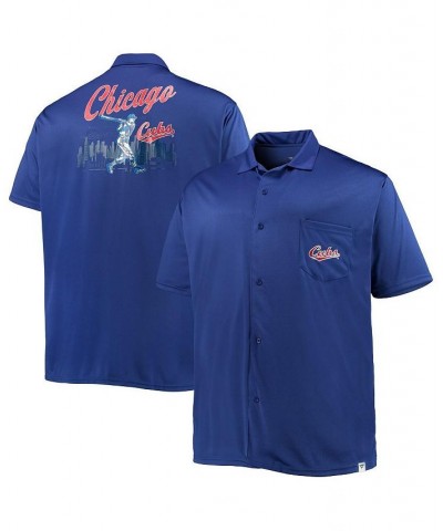 Men's Royal Chicago Cubs Big and Tall Button-Up Shirt $47.69 Shirts