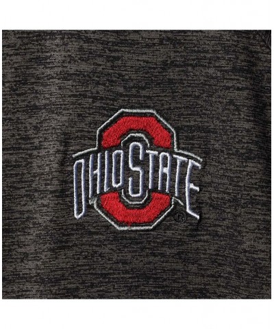 Men's Heathered Black Ohio State Buckeyes Big Tall Down Swing Polo $23.96 Polo Shirts