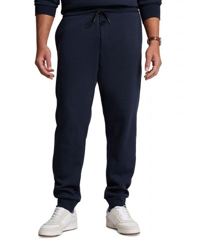 Men's Big & Tall Logo-Embossed Double-Knit Jogger Pants Blue $60.68 Pants