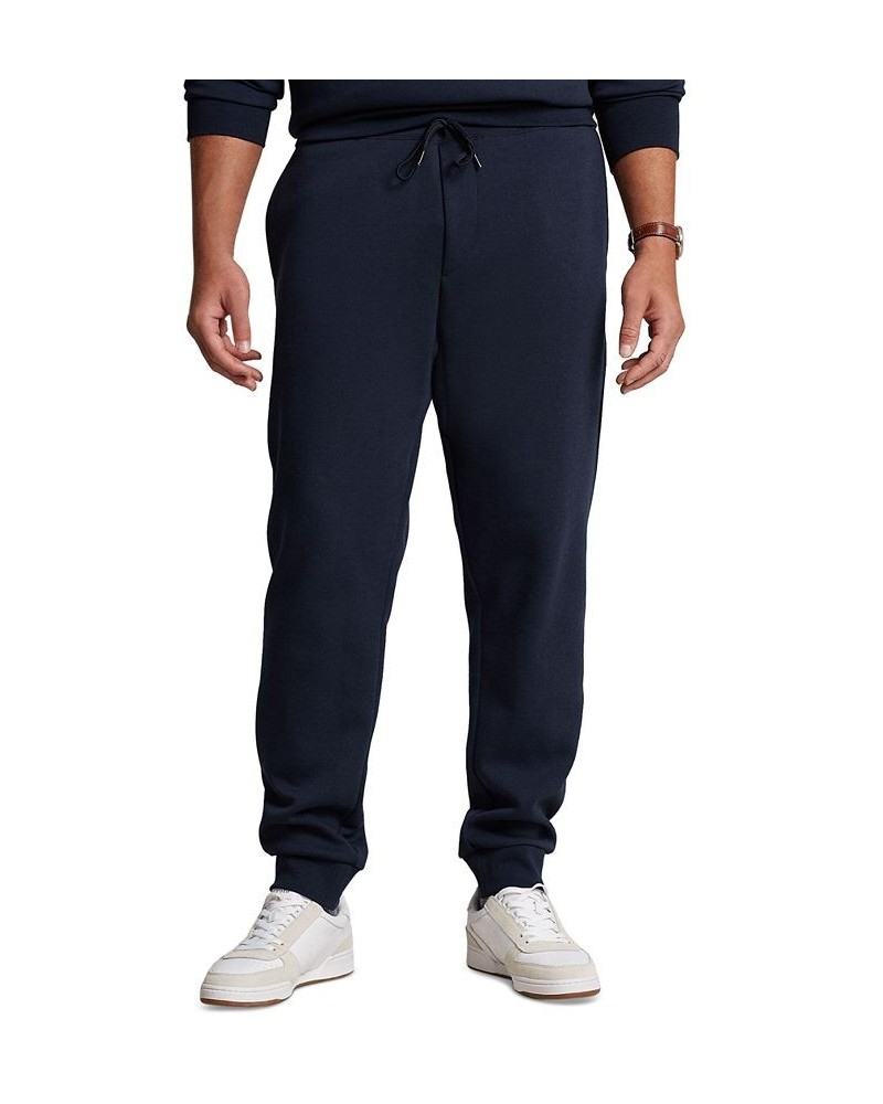 Men's Big & Tall Logo-Embossed Double-Knit Jogger Pants Blue $60.68 Pants