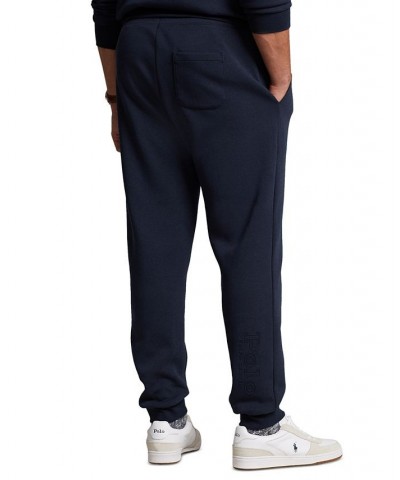 Men's Big & Tall Logo-Embossed Double-Knit Jogger Pants Blue $60.68 Pants