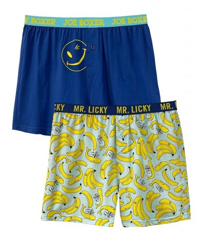 Men's Banana Whales Knit Boxers, Pack of 2 $22.80 Underwear