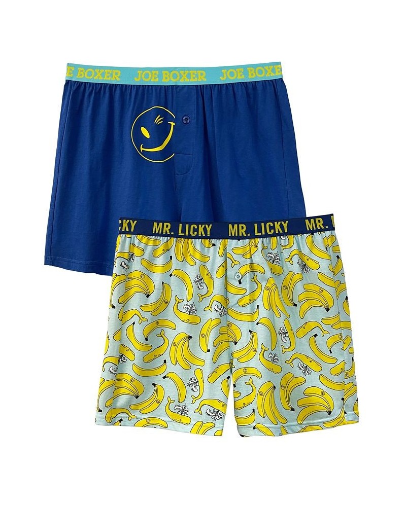 Men's Banana Whales Knit Boxers, Pack of 2 $22.80 Underwear