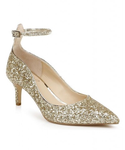 Women's Jamila Evening Pump Gold $36.89 Shoes