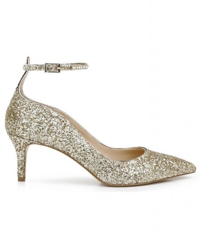 Women's Jamila Evening Pump Gold $36.89 Shoes