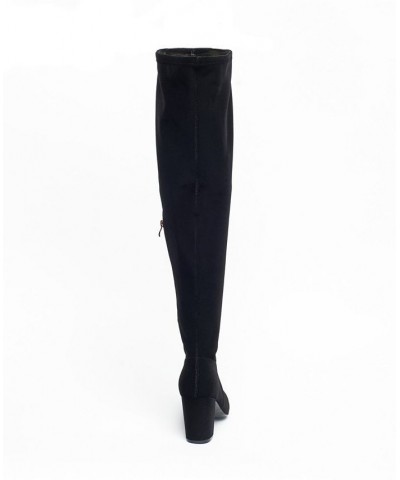 Women's Malia Extra Wide Calf Block Heels Over-The-Knee Boots - Extended sizes 10-14 PD01 $36.23 Shoes