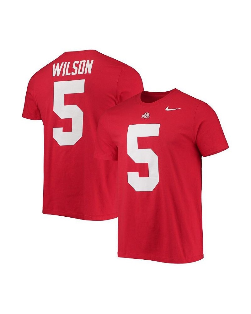 Men's Garrett Wilson Scarlet Ohio State Buckeyes 2022 NFL Draft Name and Number T-shirt $20.00 T-Shirts