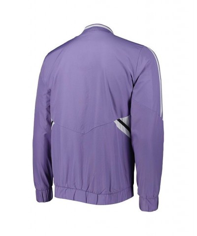 Men's Purple Real Madrid AEROREADY Anthem Full-Zip Jacket $34.44 Jackets