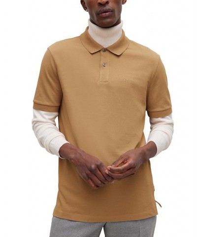 BOSS Men's Cotton Polo Shirt Tan/Beige $46.44 Polo Shirts