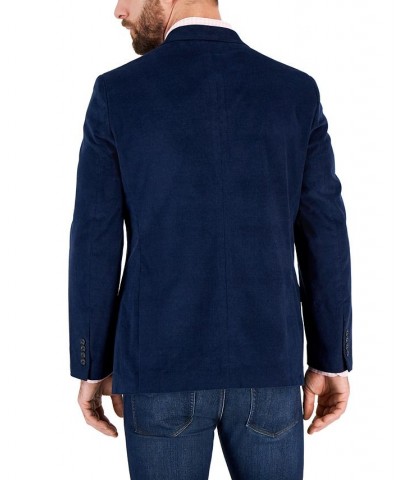 Men's Modern-Fit Active Stretch Corduroy Sport Coat Blue $106.75 Blazers