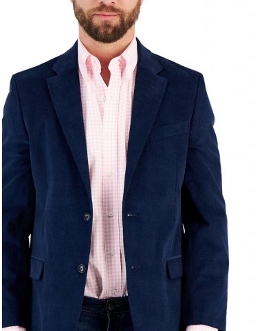 Men's Modern-Fit Active Stretch Corduroy Sport Coat Blue $106.75 Blazers