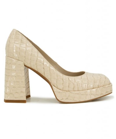 Women's Bri Platform Pumps Ecru $77.74 Shoes