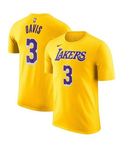 Men's Anthony Davis Gold Los Angeles Lakers Icon 2022/23 Name and Number Performance T-shirt $15.84 T-Shirts