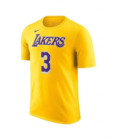 Men's Anthony Davis Gold Los Angeles Lakers Icon 2022/23 Name and Number Performance T-shirt $15.84 T-Shirts