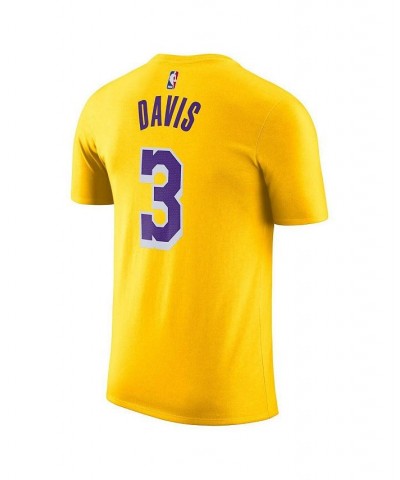 Men's Anthony Davis Gold Los Angeles Lakers Icon 2022/23 Name and Number Performance T-shirt $15.84 T-Shirts