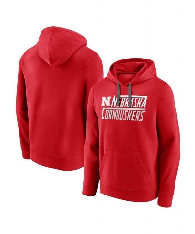 Men's Branded Scarlet Nebraska Huskers Favorite Longshot Pullover Hoodie $23.03 Sweatshirt