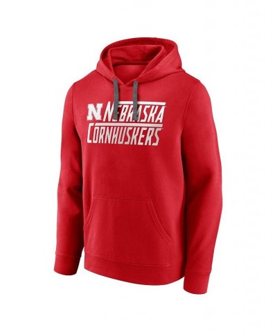 Men's Branded Scarlet Nebraska Huskers Favorite Longshot Pullover Hoodie $23.03 Sweatshirt