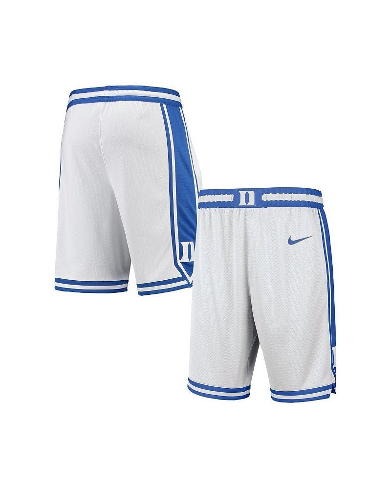 Men's White Duke Blue Devils Limited Basketball Shorts $35.69 Shorts