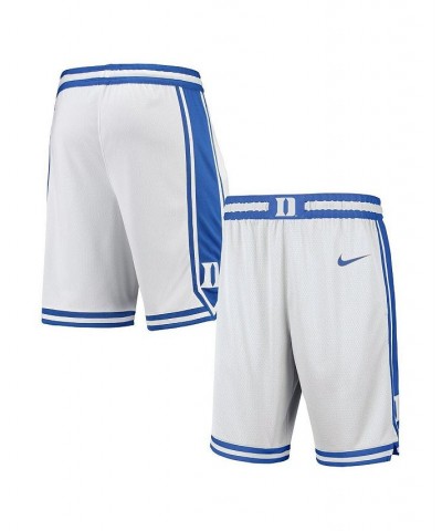 Men's White Duke Blue Devils Limited Basketball Shorts $35.69 Shorts