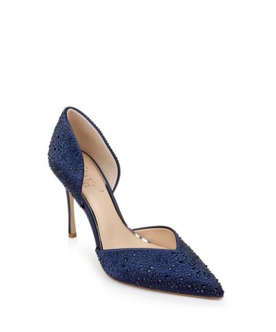 Women's Grace Evening Pump Blue $52.89 Shoes