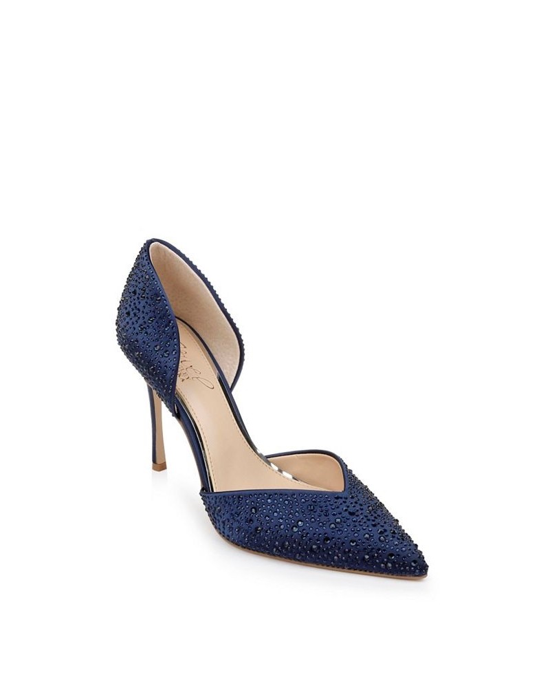 Women's Grace Evening Pump Blue $52.89 Shoes