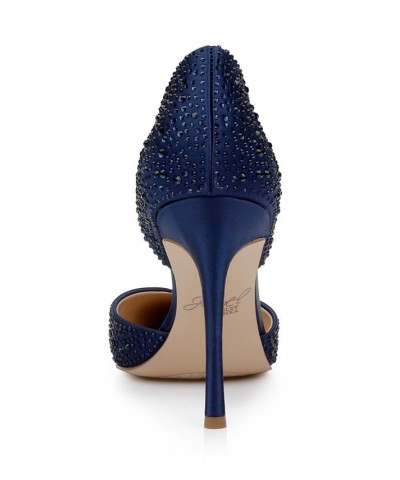 Women's Grace Evening Pump Blue $52.89 Shoes