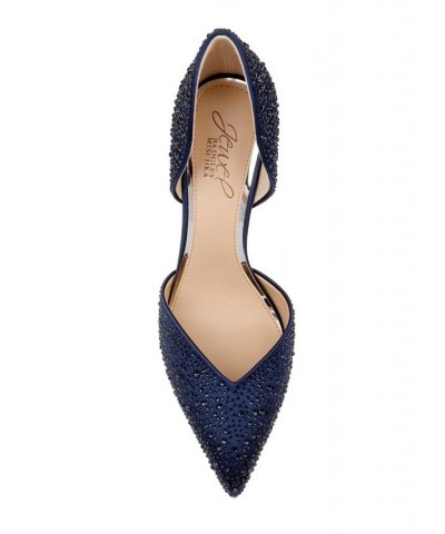 Women's Grace Evening Pump Blue $52.89 Shoes