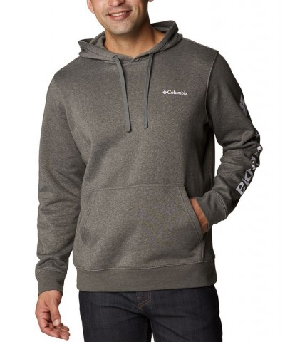 Men's Sleeve Logo Trek Hoodie Gray $20.00 Sweatshirt