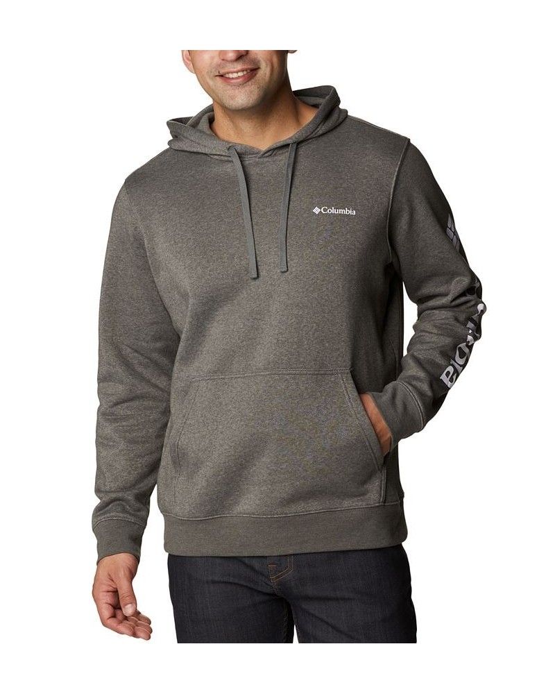 Men's Sleeve Logo Trek Hoodie Gray $20.00 Sweatshirt