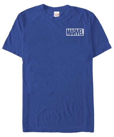 Marvel Men's Comic Logo Simple White Box Short Sleeve T-Shirt Black $14.35 T-Shirts