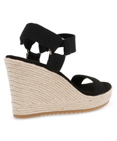 Women's Wit Wedge Sandal Black $45.54 Shoes