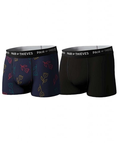 Men's SuperSoft 2-Pk. Logo Waistband 1-1/2" Trunks Multi $19.24 Underwear