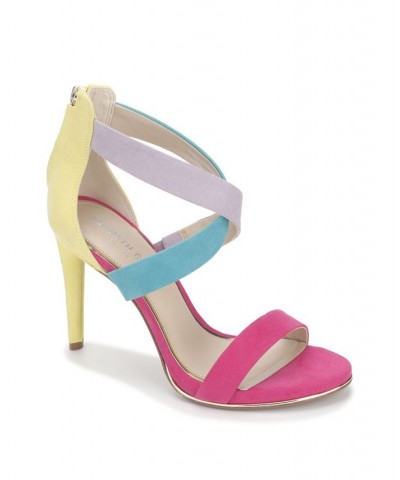 Women's Brooke Cross Dress Sandals Pink $52.80 Shoes