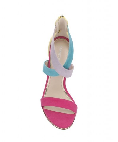 Women's Brooke Cross Dress Sandals Pink $52.80 Shoes